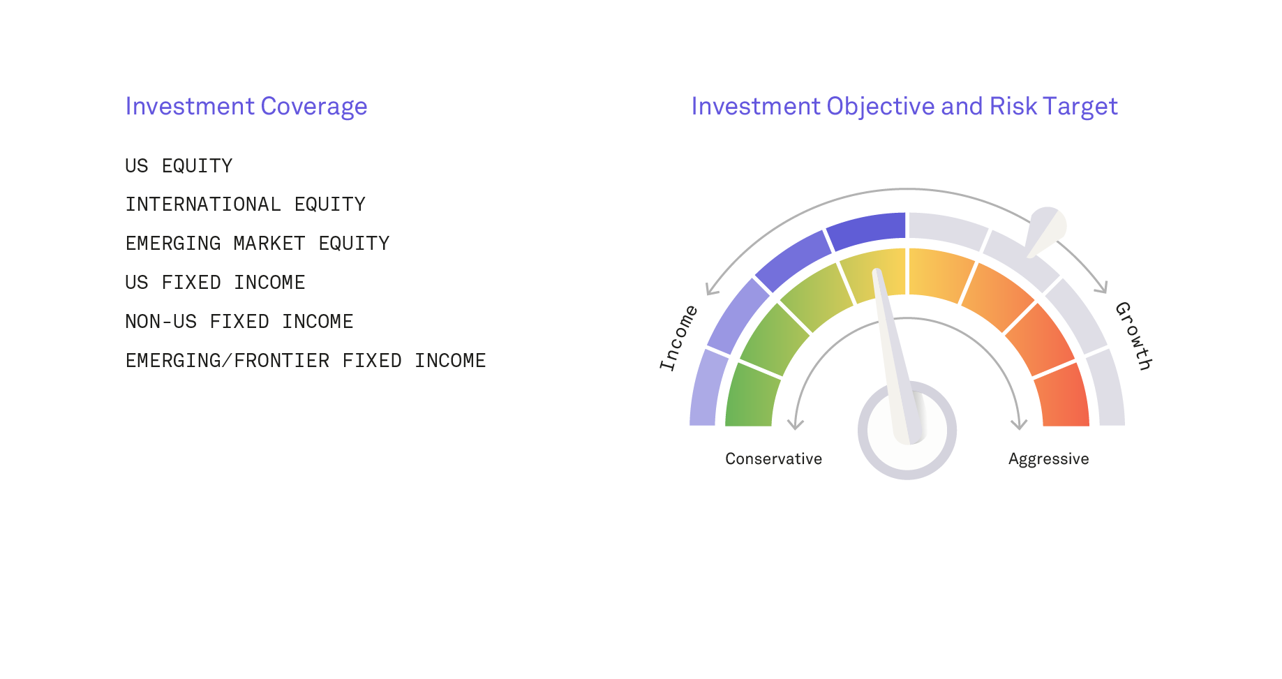 investment objective and risk target